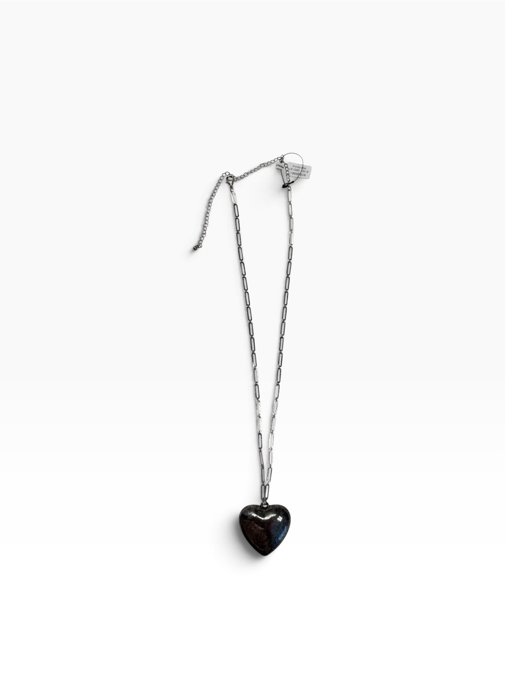 NWT Free People Silver Heart Pendant Necklace - Women's Jewelry